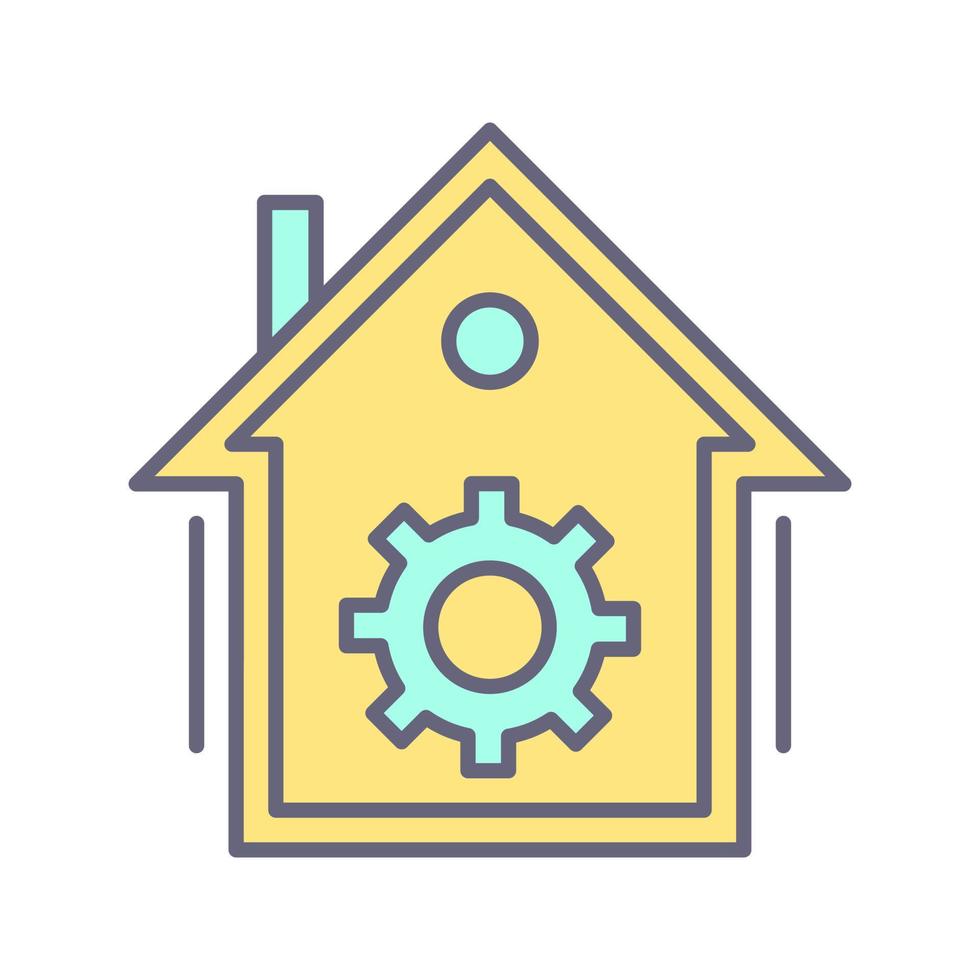 icono de vector de automatización del hogar