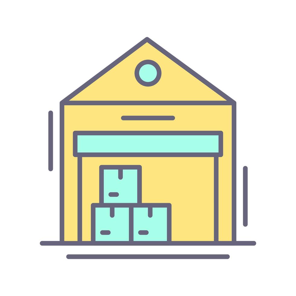 Warehouse Vector Icon