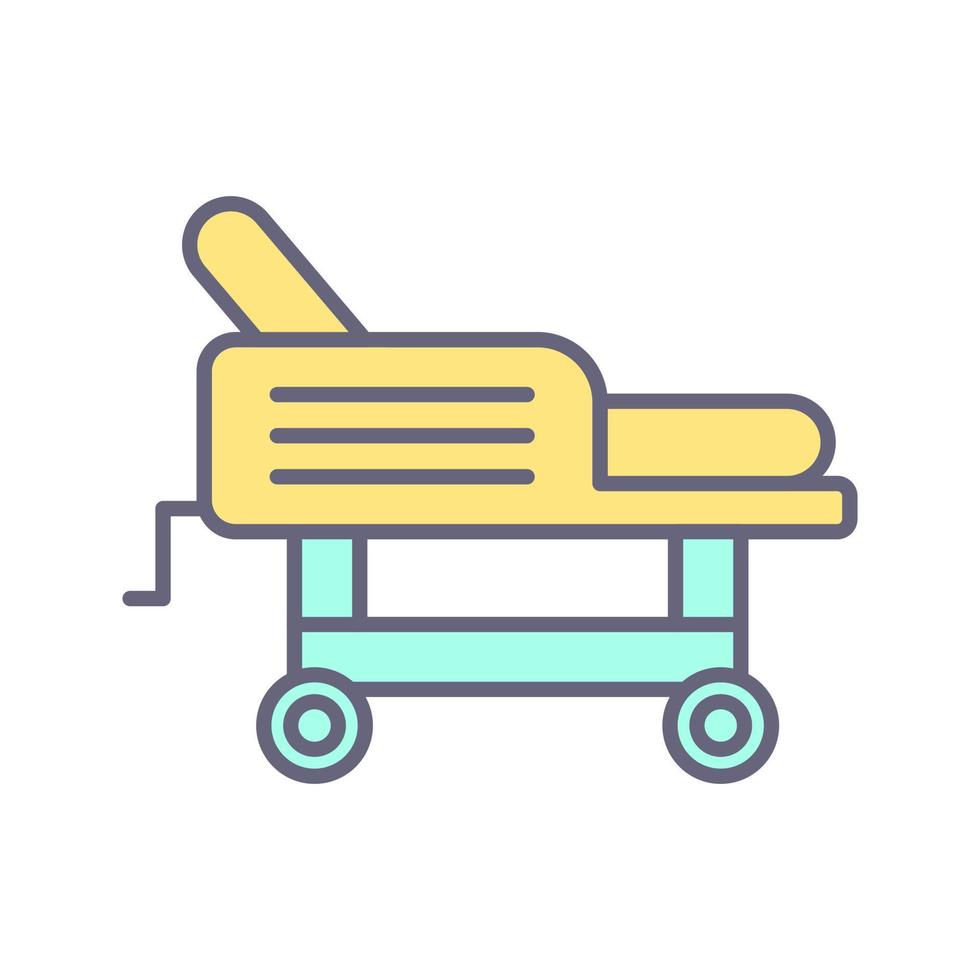 Hospital Bed Vector Icon
