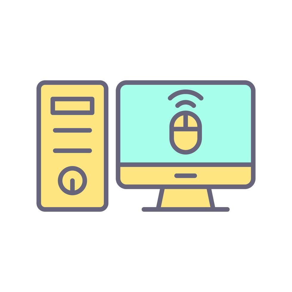 Desktop Computer Vector Icon 18895108 Vector Art at Vecteezy