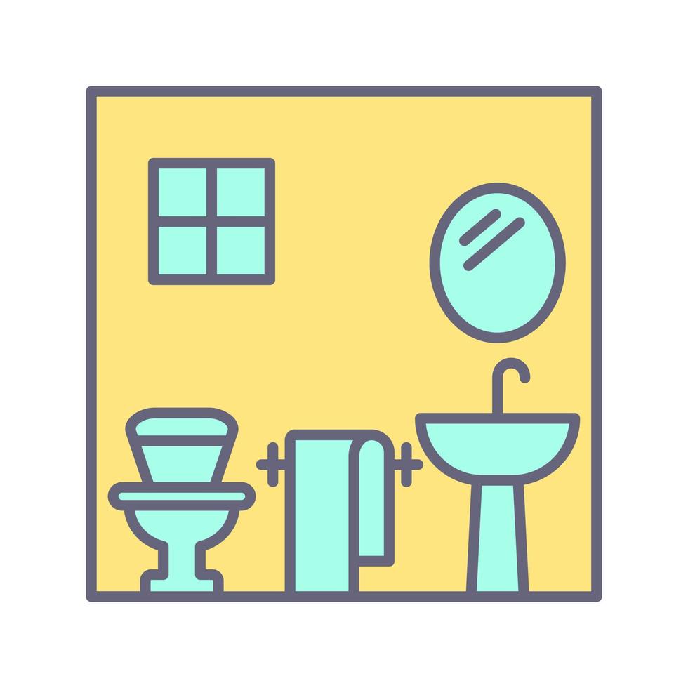 icono de vector de baño