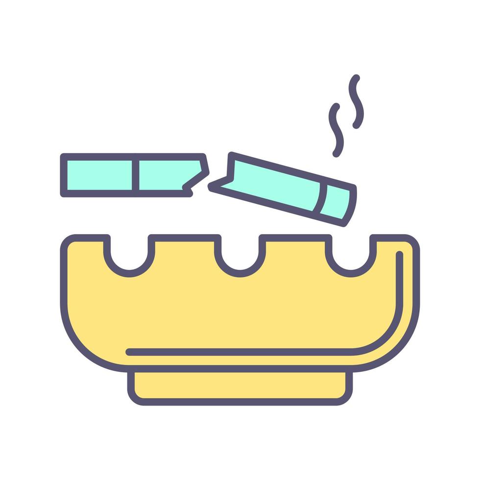 Broken Cigarette Vector Icon