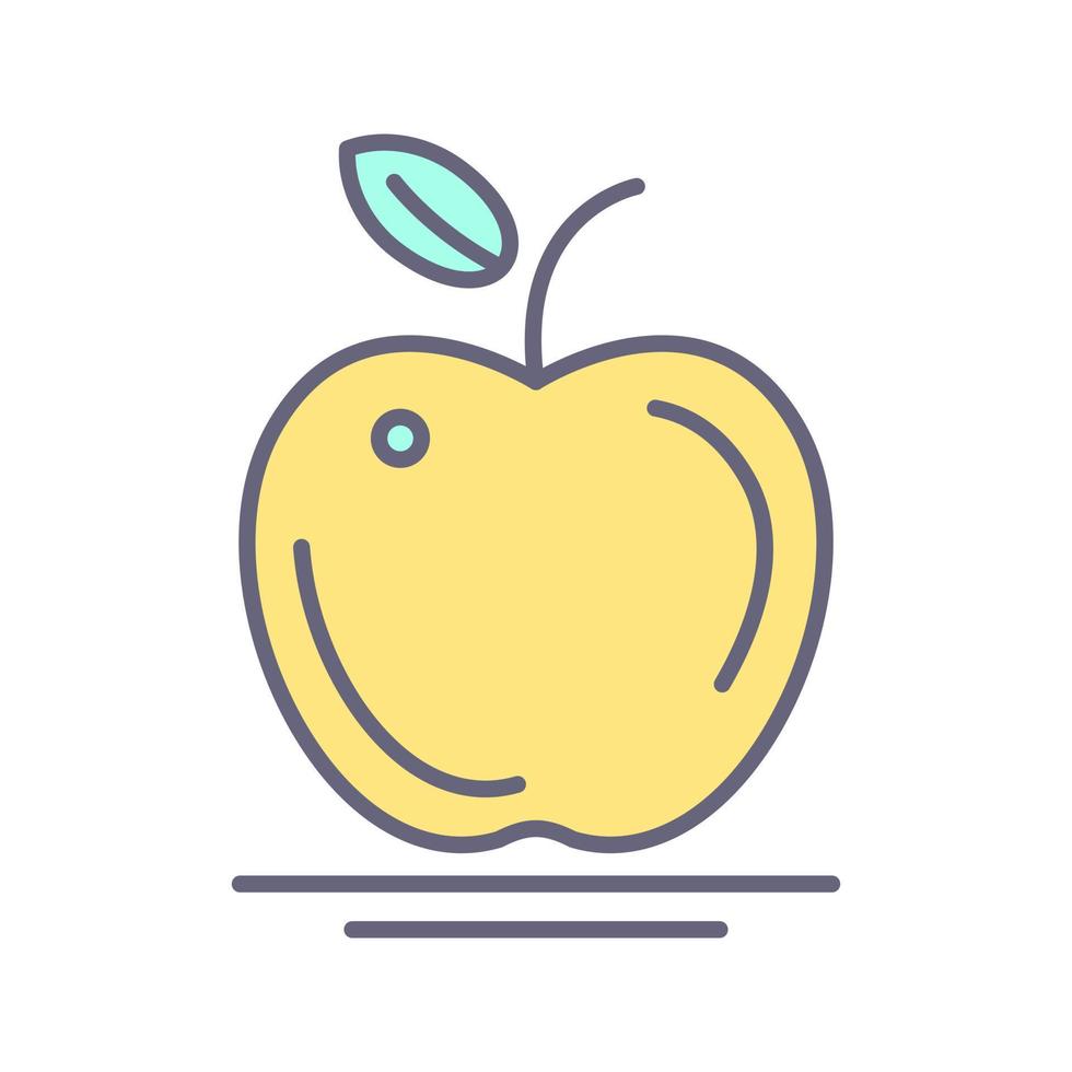 icono de vector de manzana