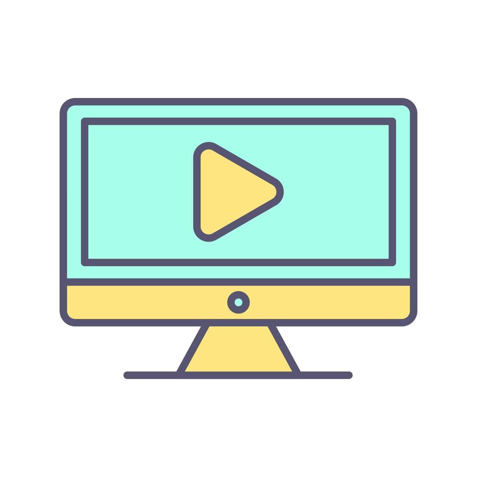 Video Lesson Vector Icon