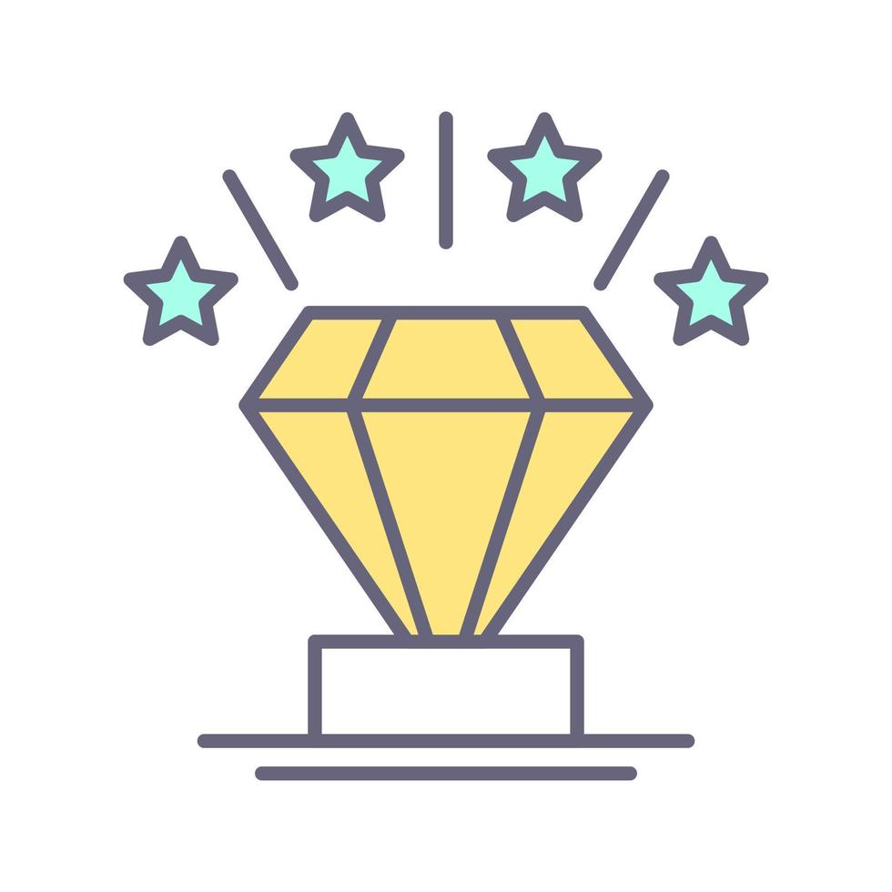 icono de vector de diamante