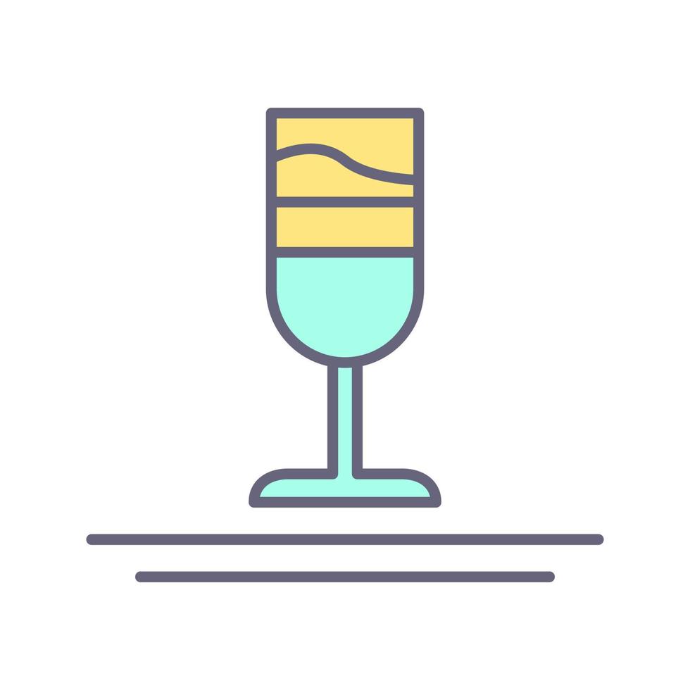 Rainbow Drink Vector Icon