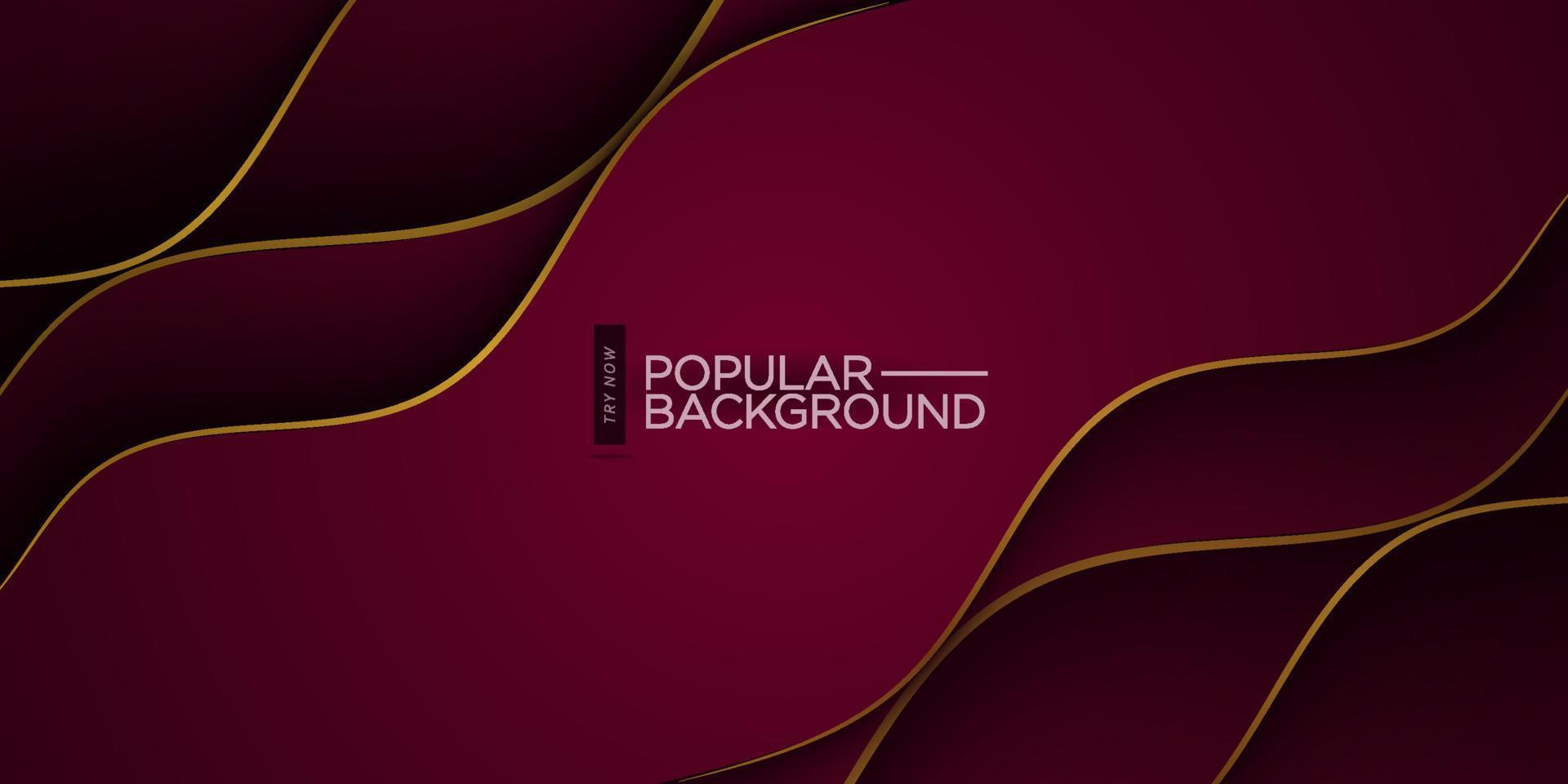 Luxury wave abstract background with dark red and black gradient color