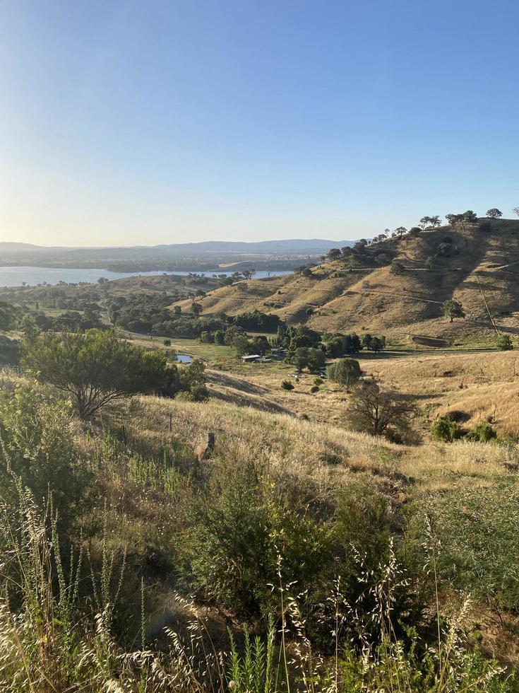 Kurrajong gap lookout is a beautiful mountain view revel in the breathtaking views of Lake Hume. photo