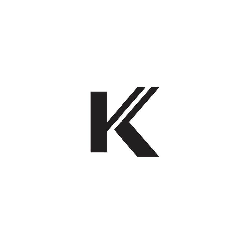 Letter K logo or icon design vector