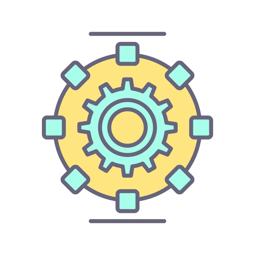 Automated Process Vector Icon