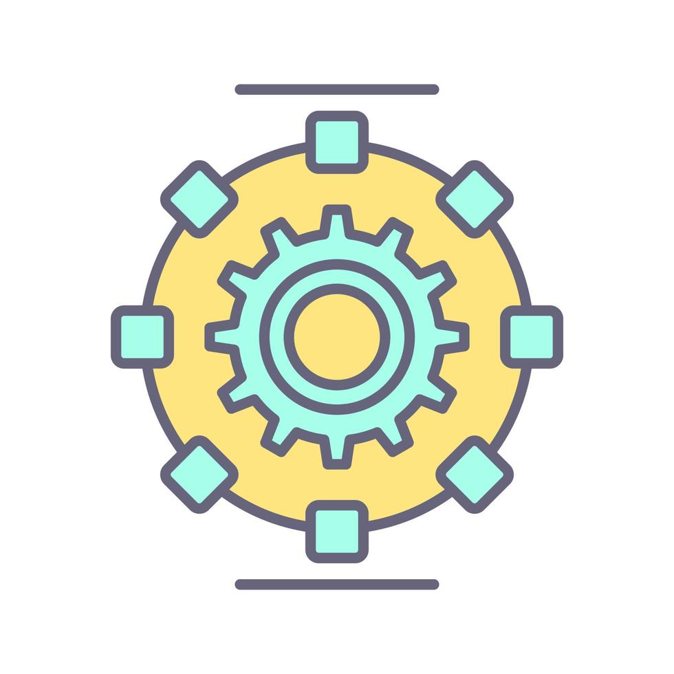 Automated Process Vector Icon