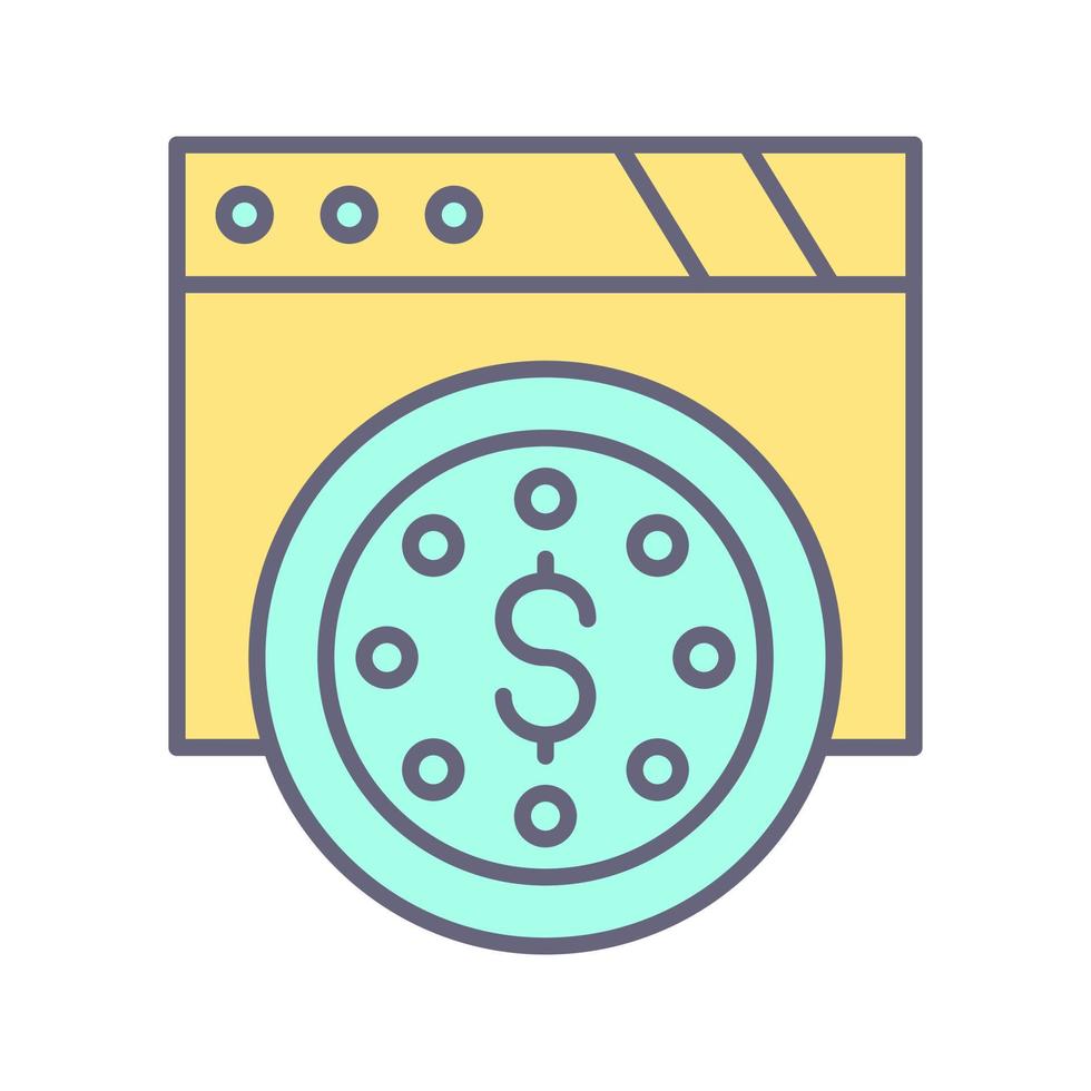 Dollar Coin Vector Icon