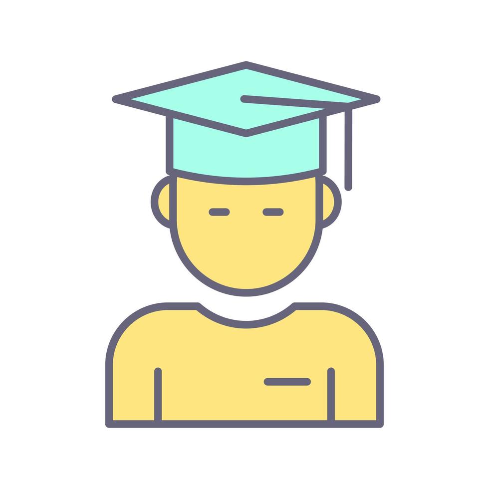 Graduate Student Vector Icon