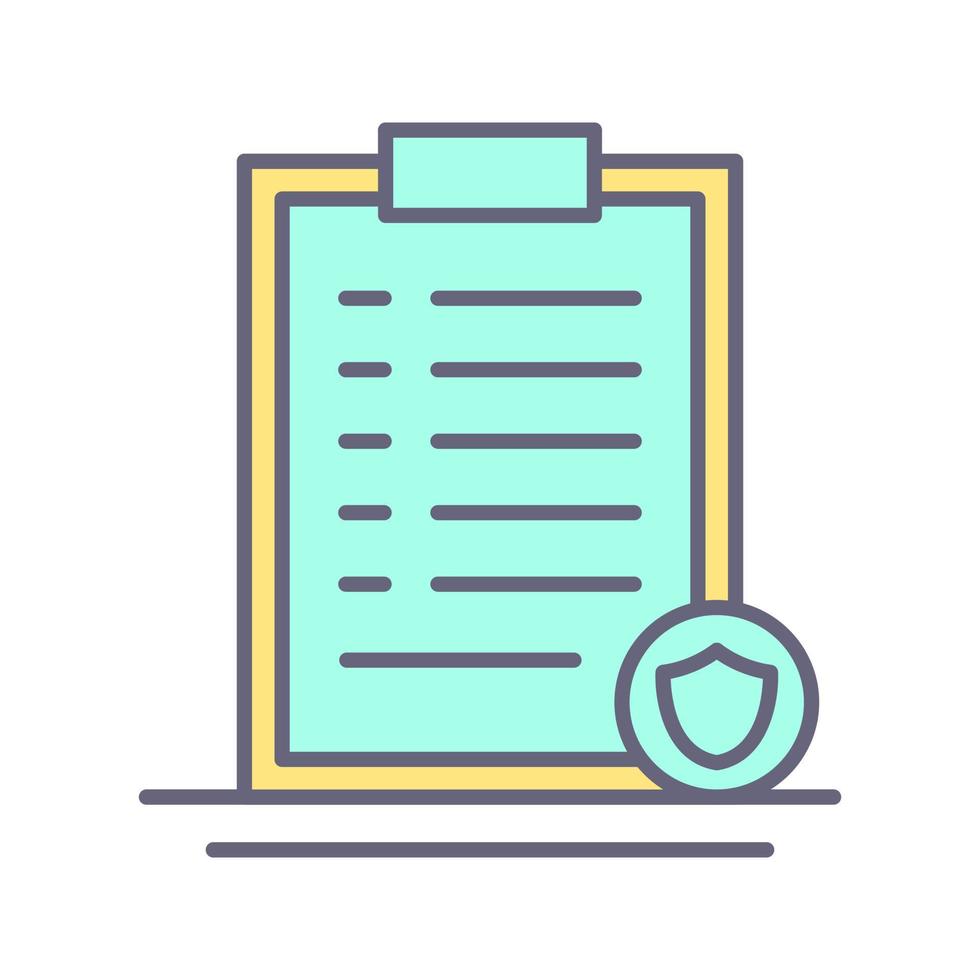 List Protection Vector Icon