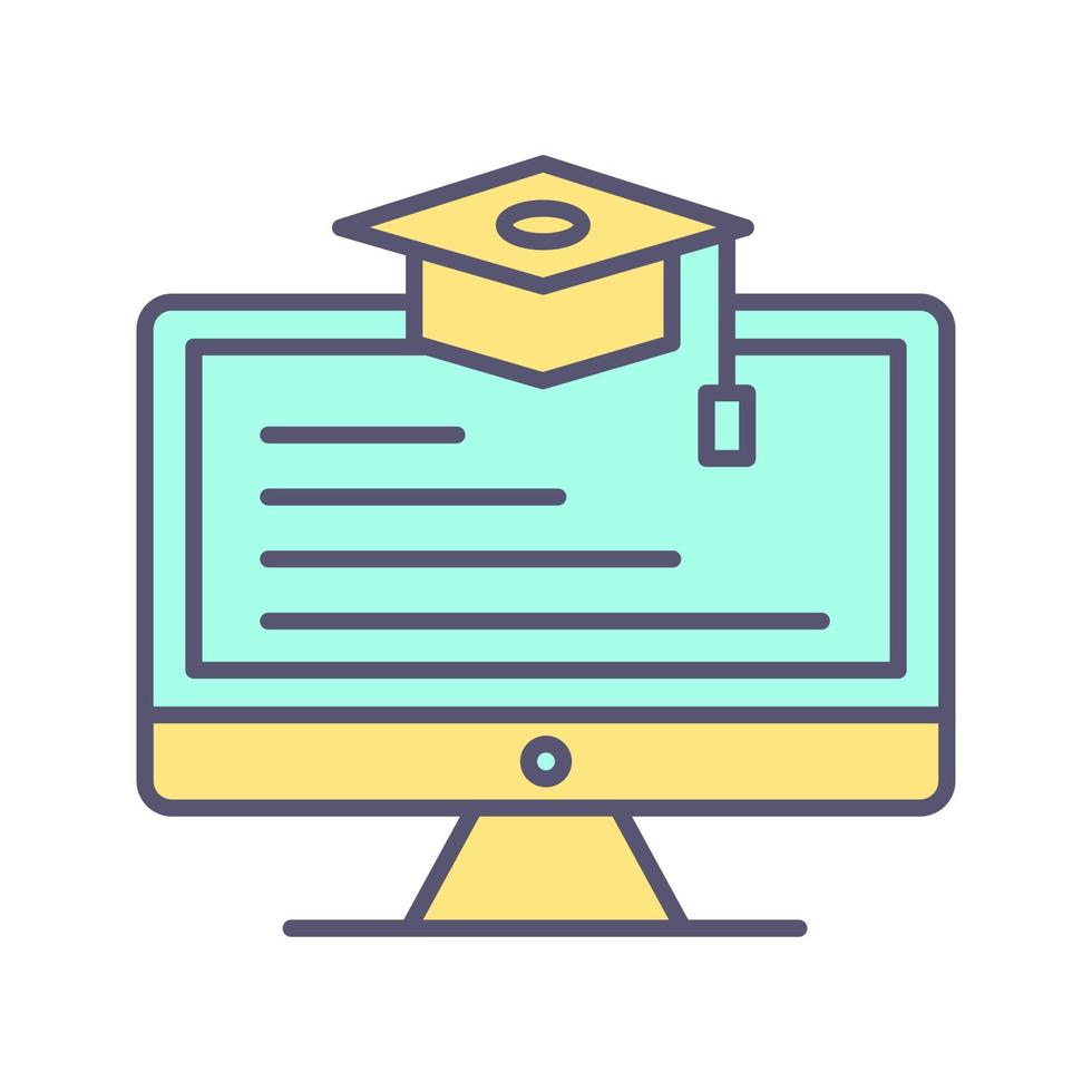 Online Learning Vector Icon