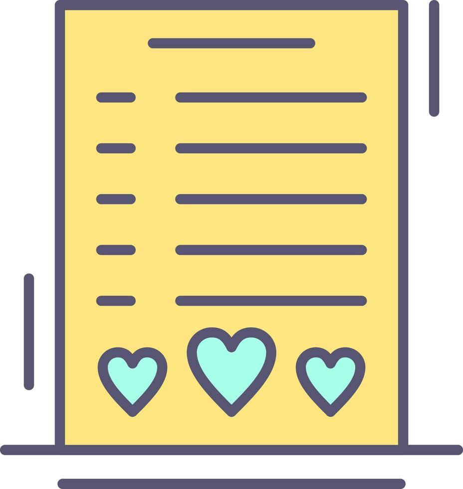 Wishlist Vector Icon