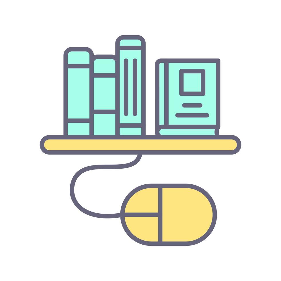 Digital Library Vector Icon 18896261 Vector Art at Vecteezy