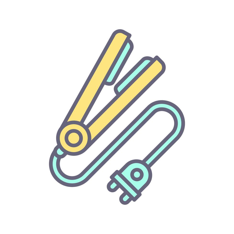 Hair iron Vector Icon