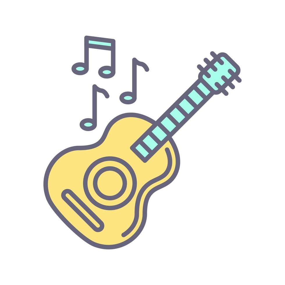 icono de vector de guitarra