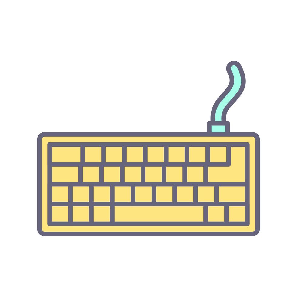 icono de vector de teclado