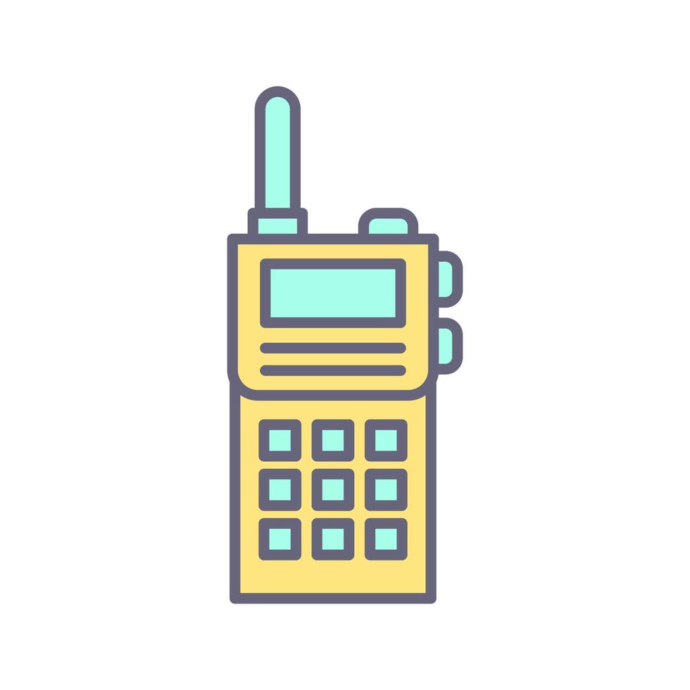 icono de vector de walkie-talkie