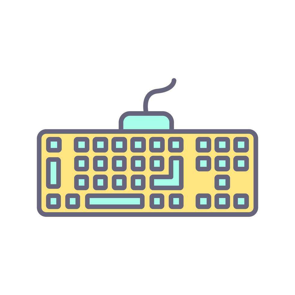 icono de vector de teclado