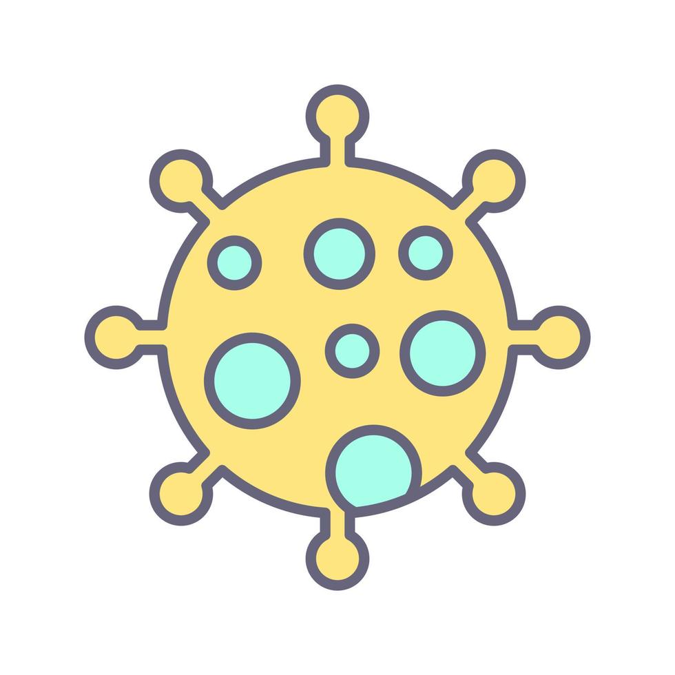 icono de vector de virus