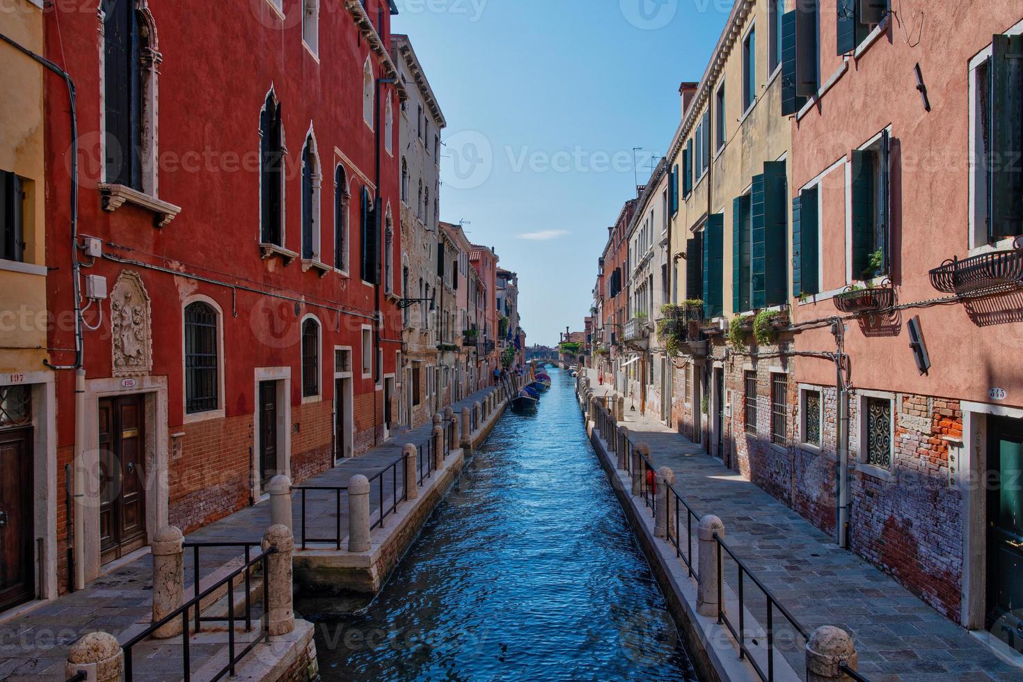 View of a canal in the Venice lagoon photo