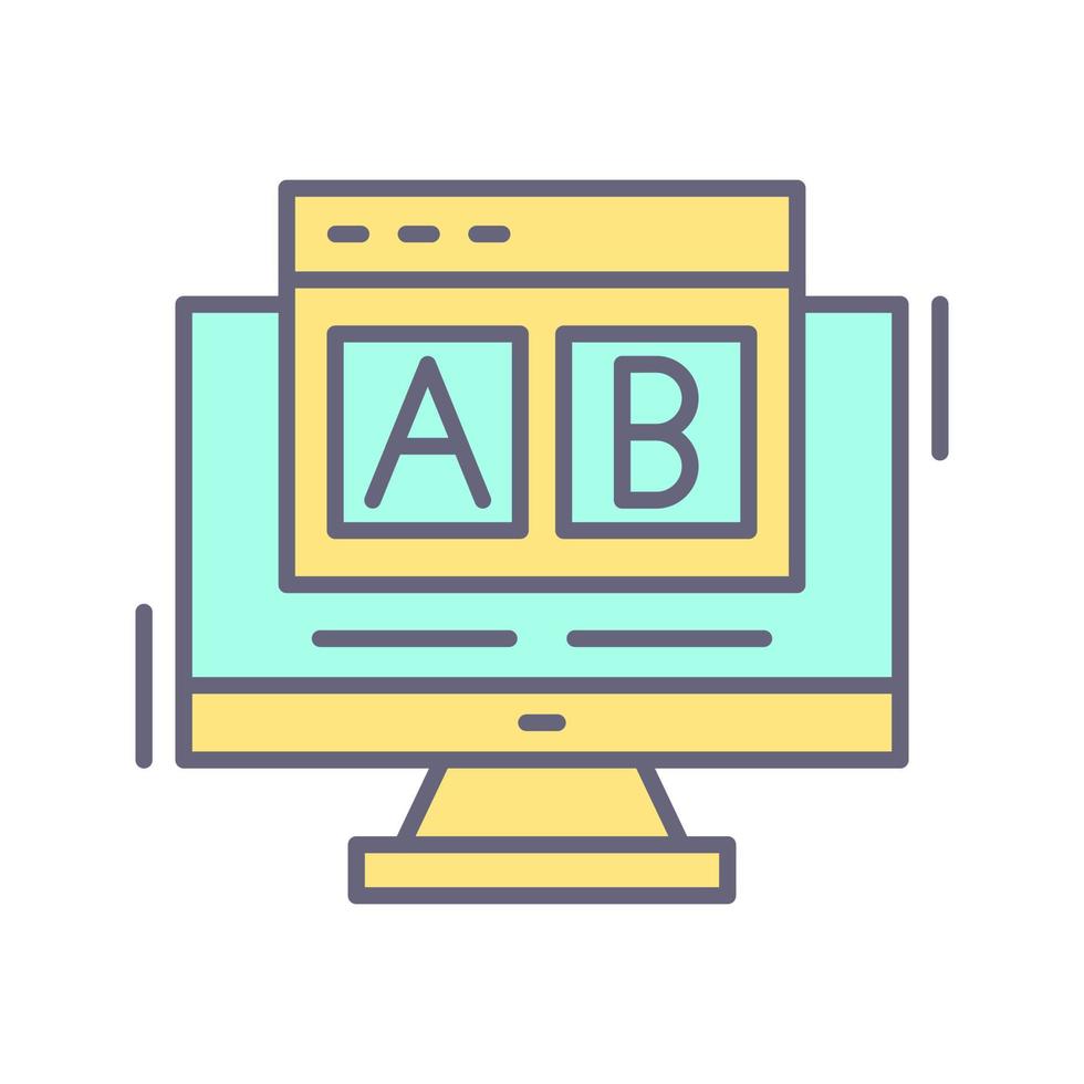 AB Testing Vector Icon