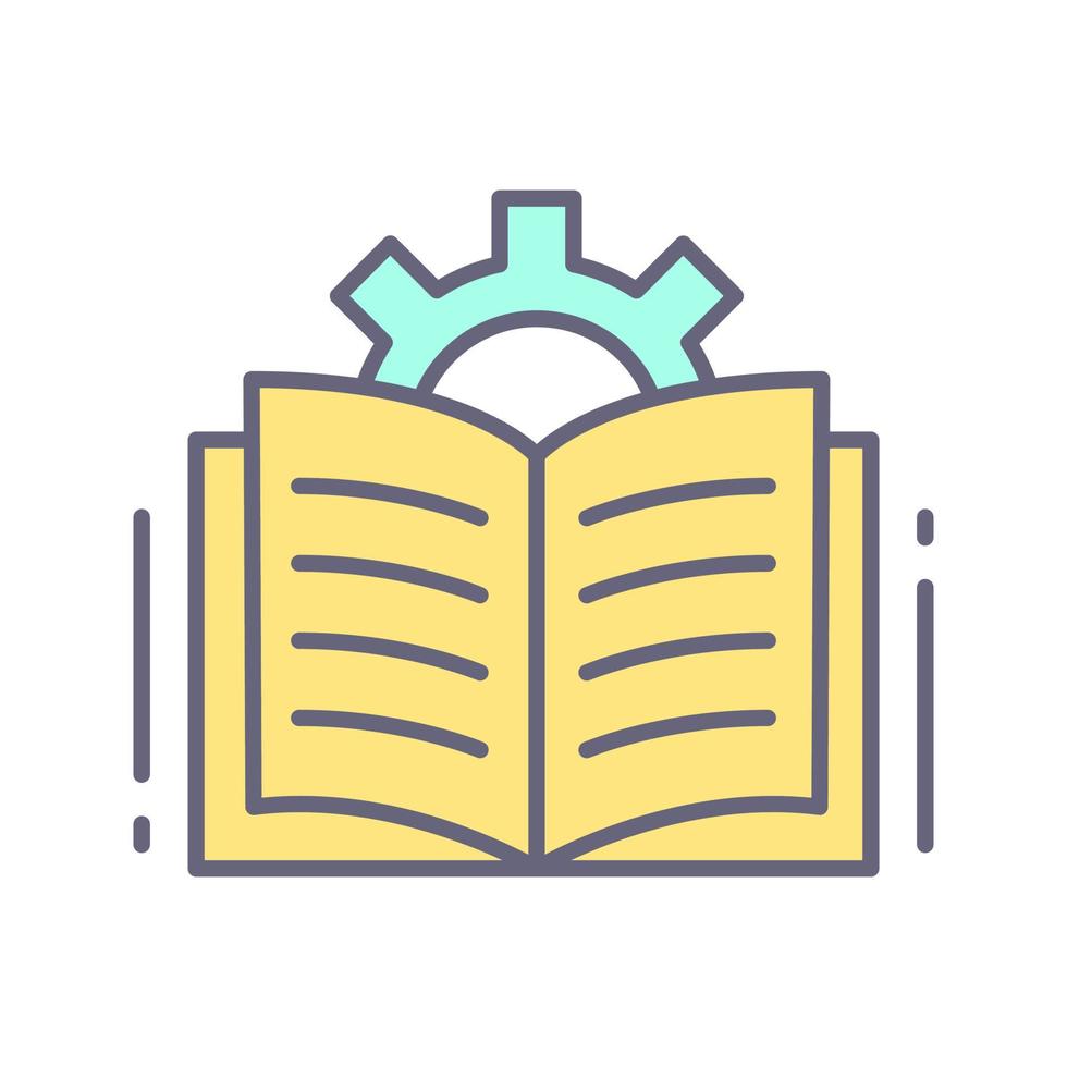 Open Book Vector Icon