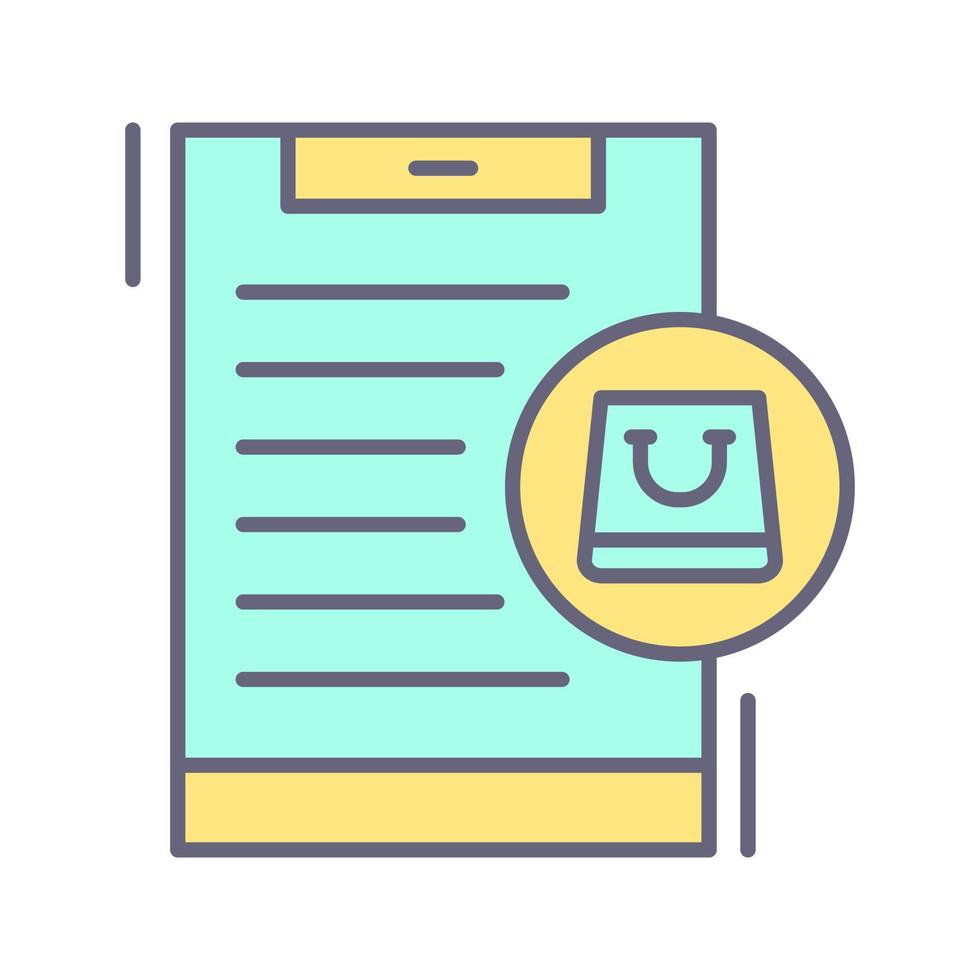 Mobile Shopping Vector Icon