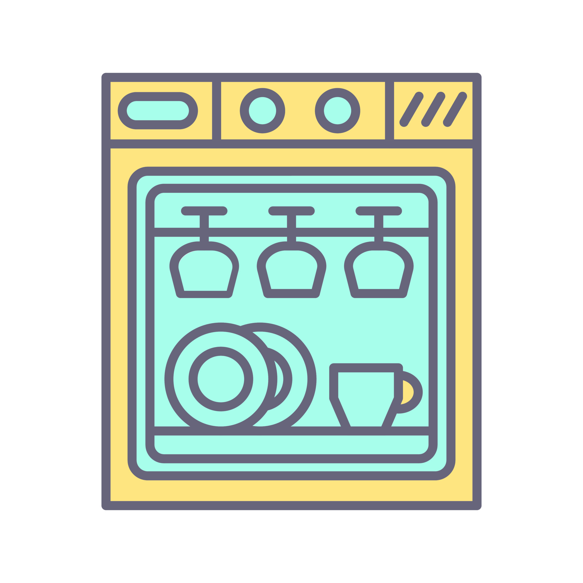 Dishwasher Vector Icon 18897114 Vector Art at Vecteezy