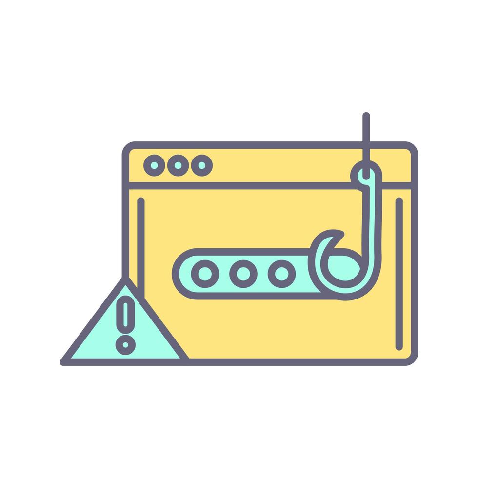 Phishing Password Vector Icon