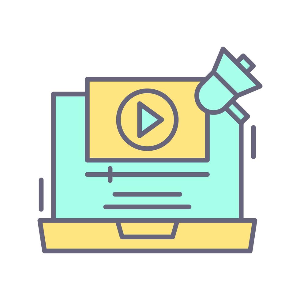 Video Marketing Vector Icon