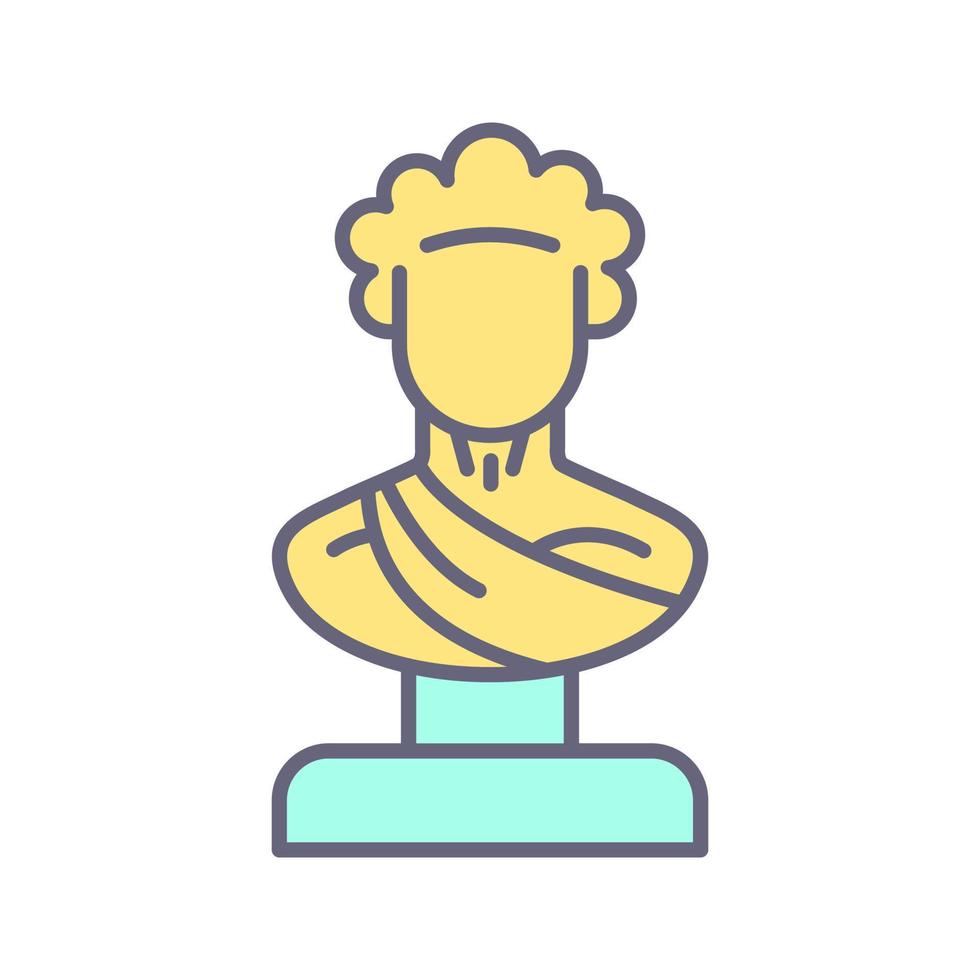 icono de vector de estatua