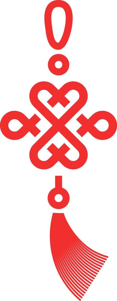 Chinese knotting art. Chinese traditional decorative knot design elements. vector