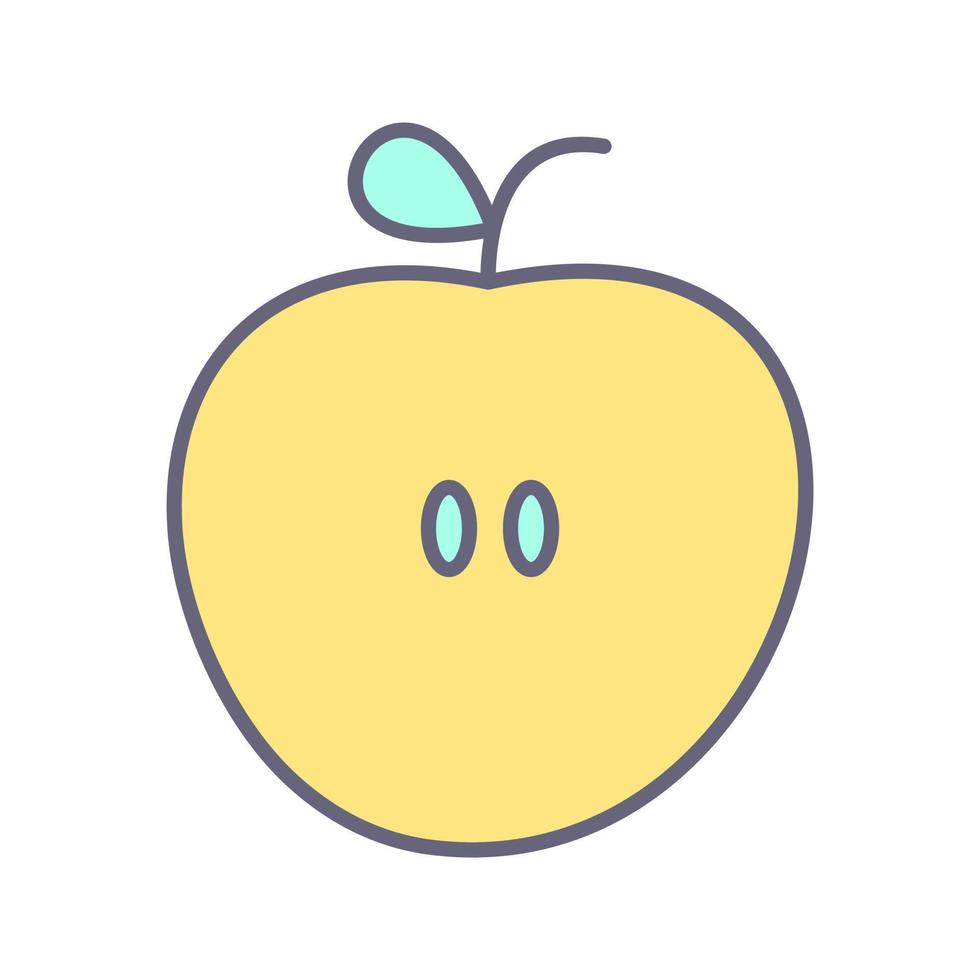 icono de vector de manzanas