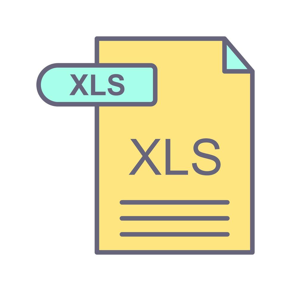 XLS Vector Icon