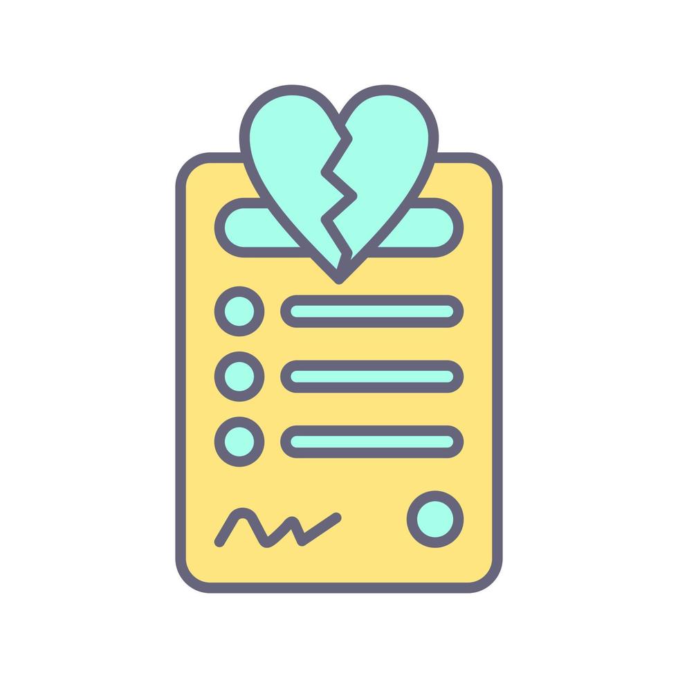 Divorce Vector Icon