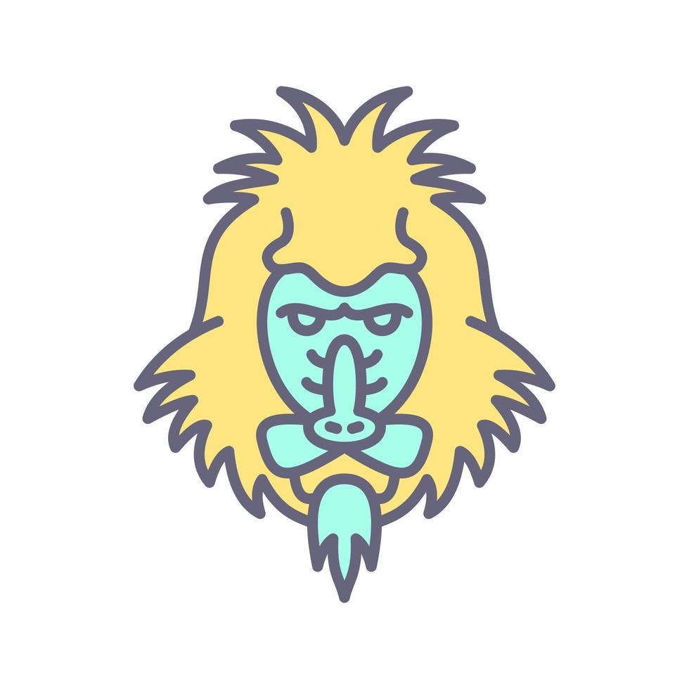 Mandrill Vector Icon