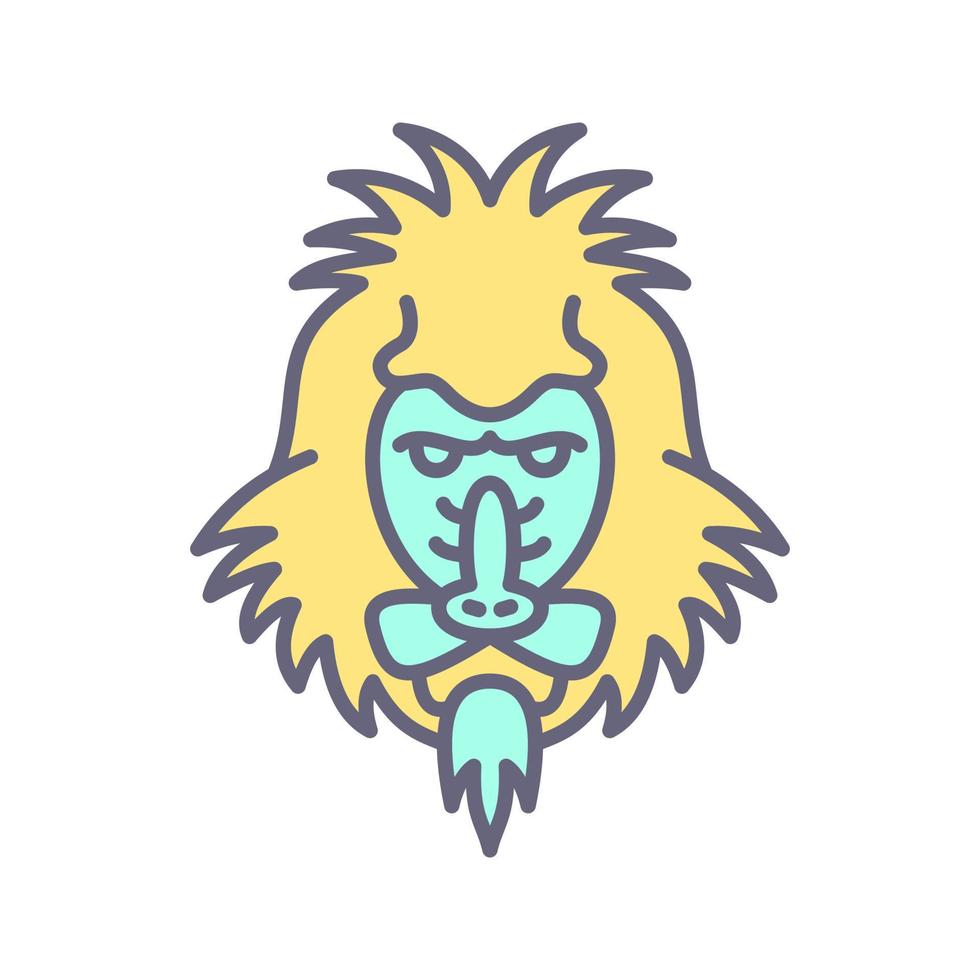 Mandrill Vector Icon