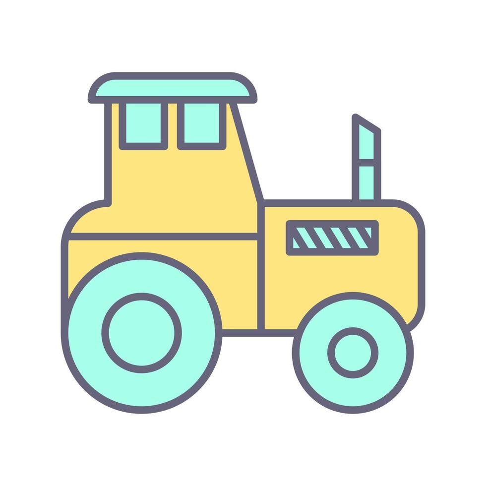 icono de vector de tractor