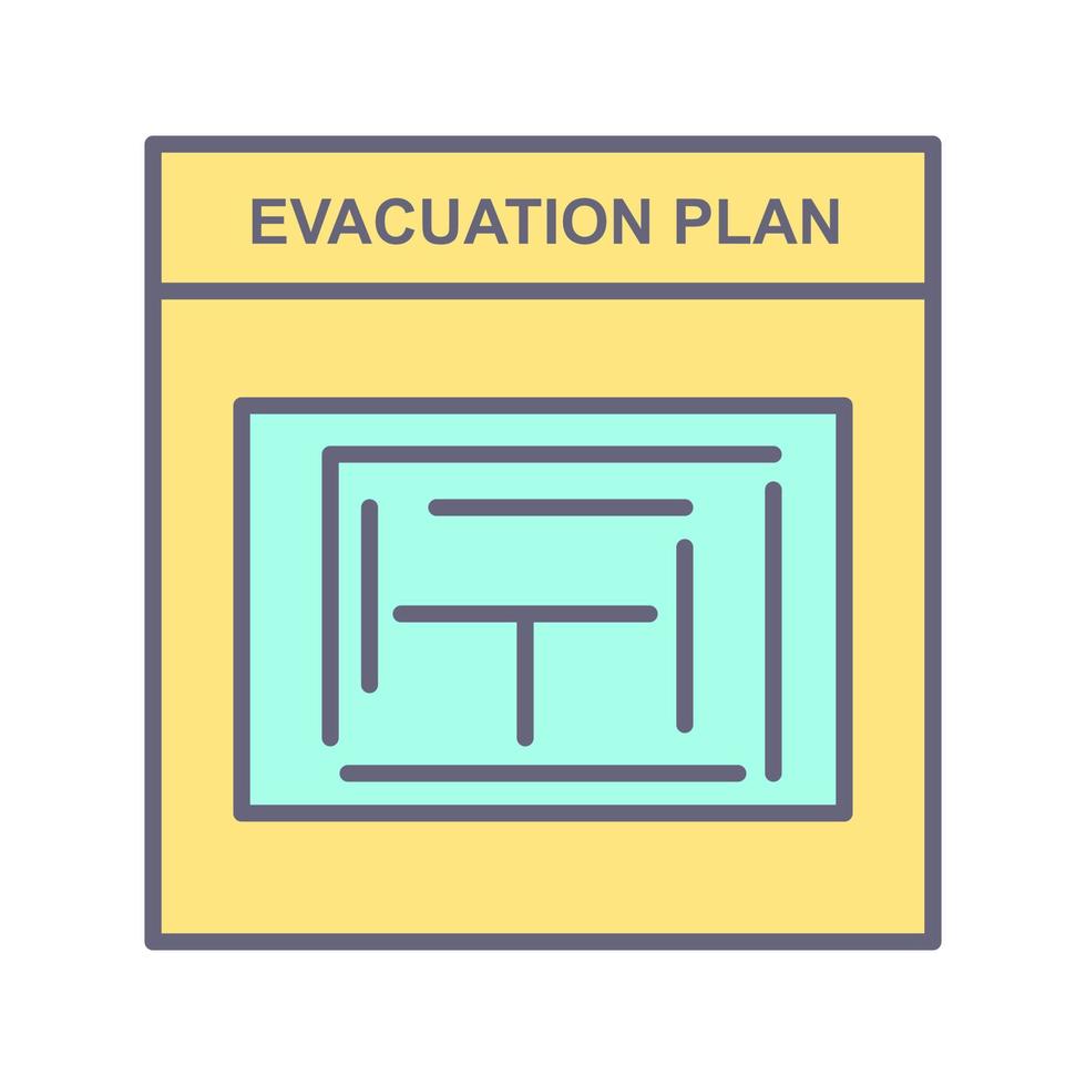 Evacuation Plan Vector Icon