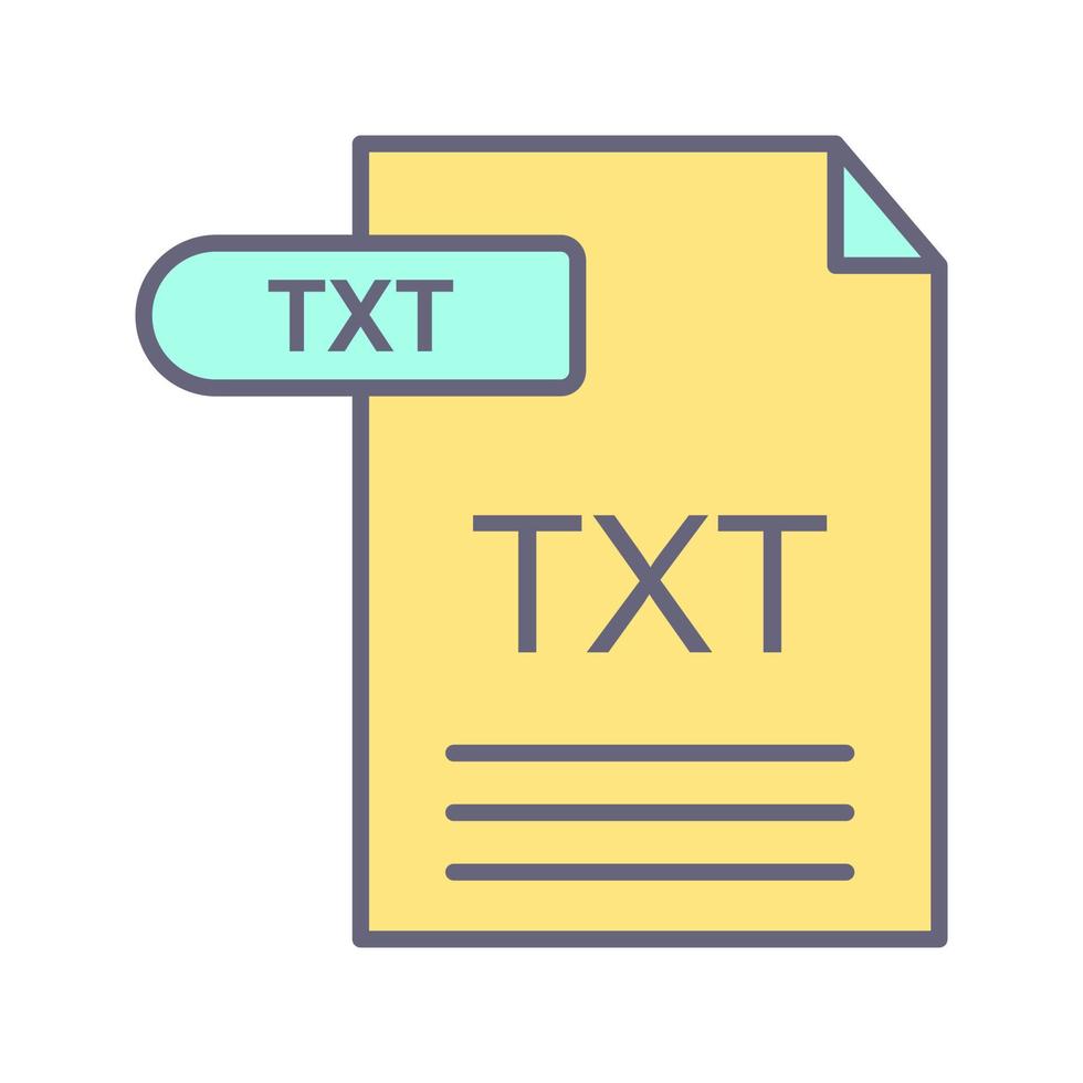 TXT Vector Icon