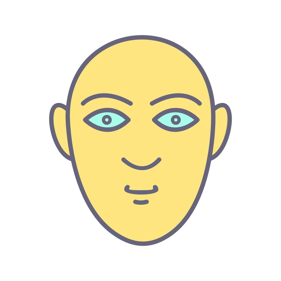 icono de vector de rostro humano