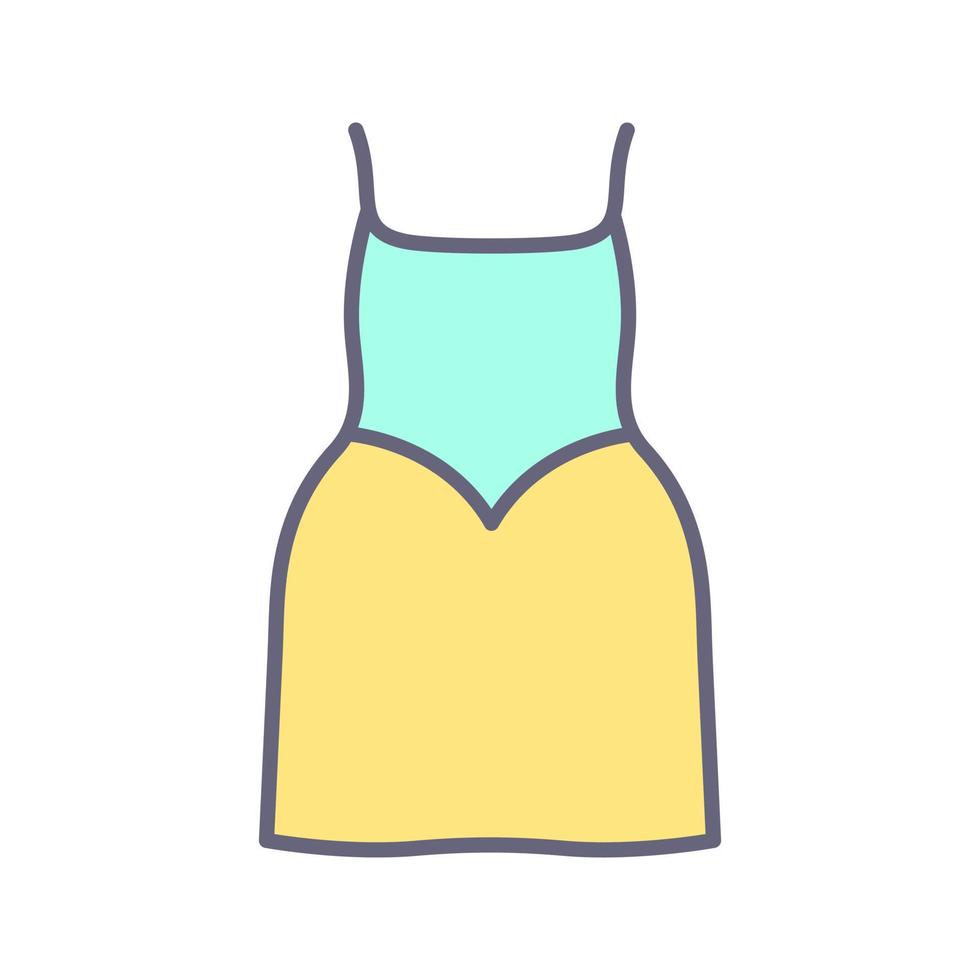 icono de vector de vestido de fiesta