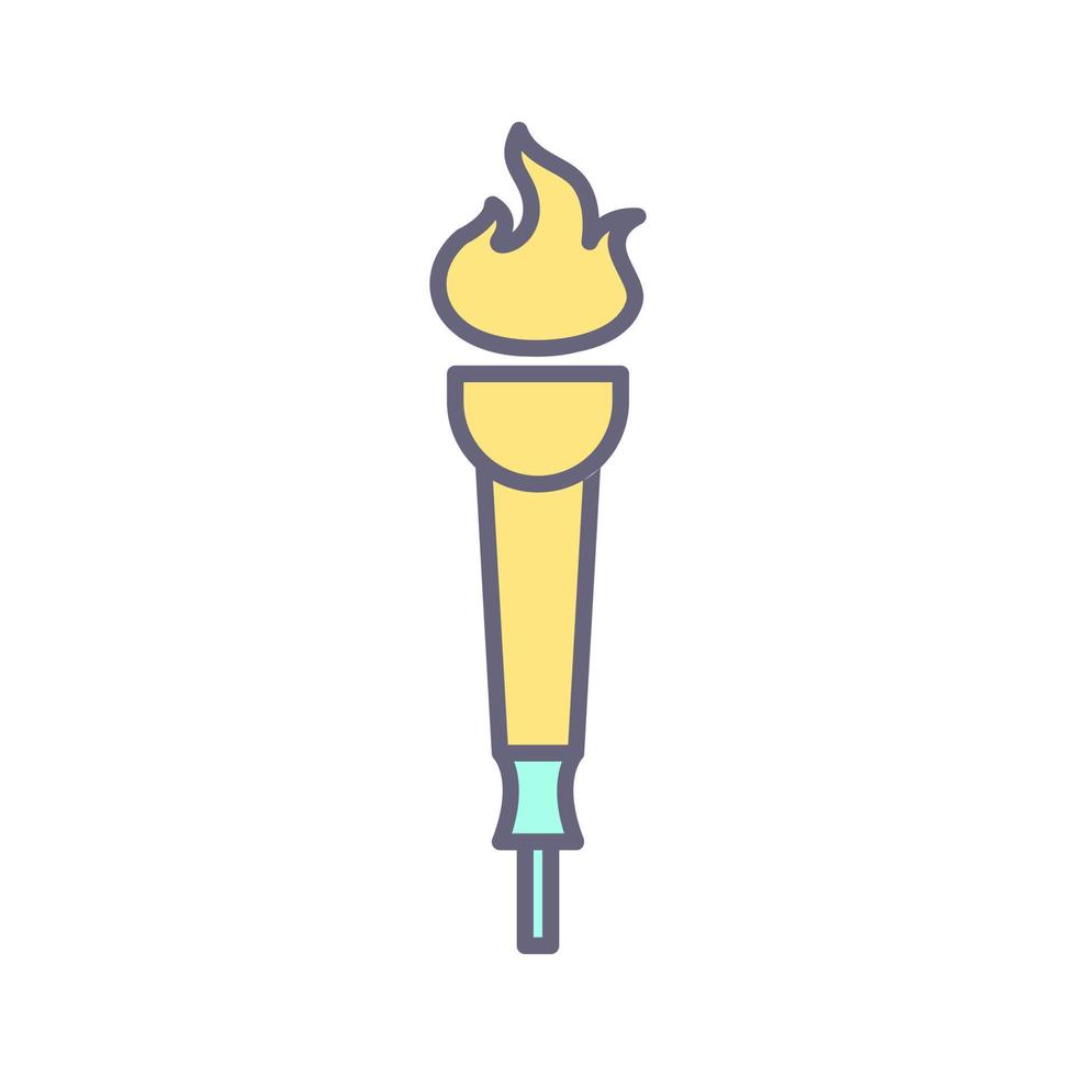 Museum Torch Vector Icon