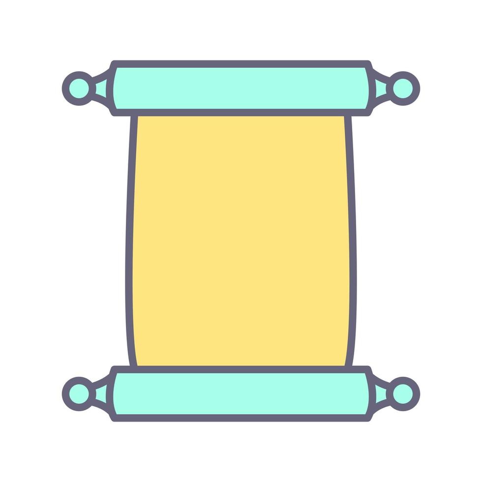 Scroll of Paper Vector Icon