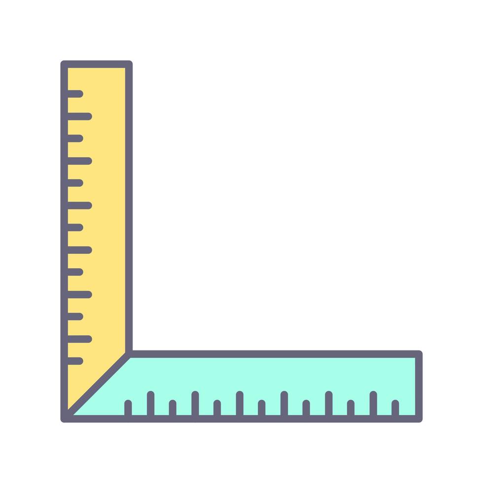 square Ruler Vector Icon