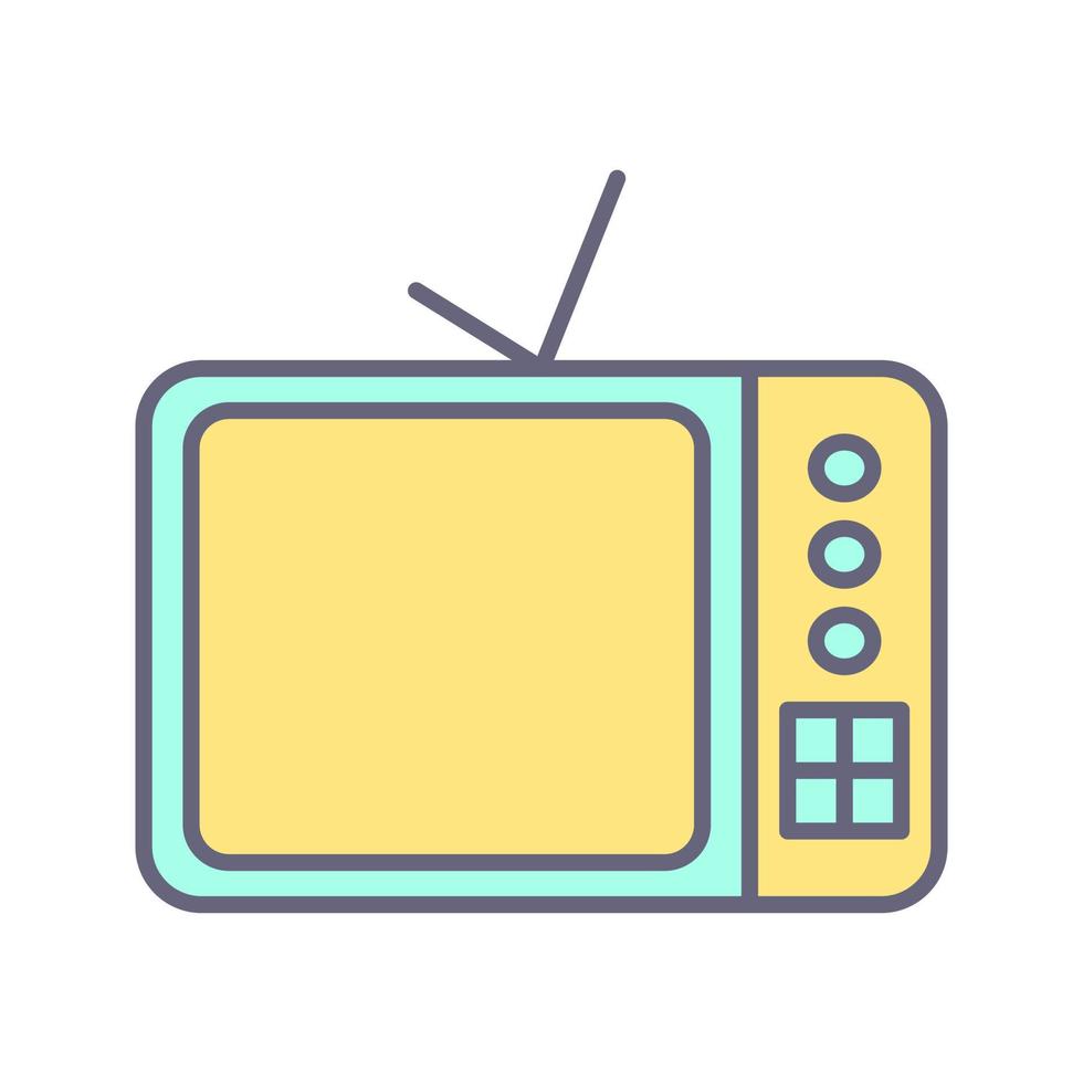 TV Set Vector Icon